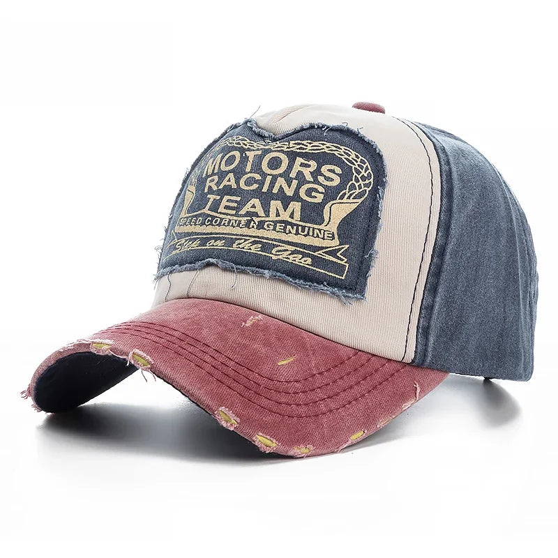 Damaged Cotton Baseball Cap